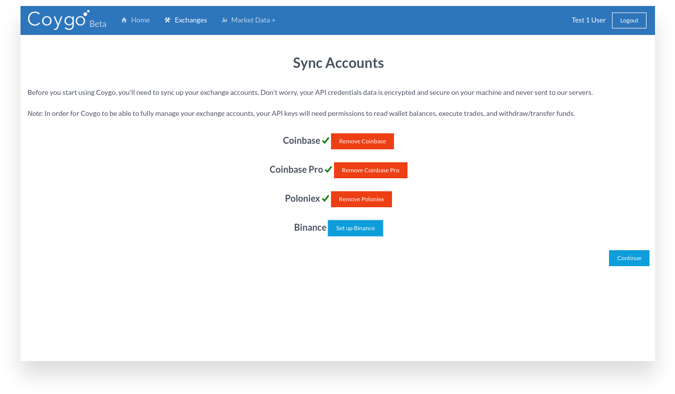 Previous Sync Accounts design