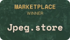 JPG Store won best NFT Marketplace of the year! Truly honored ❤