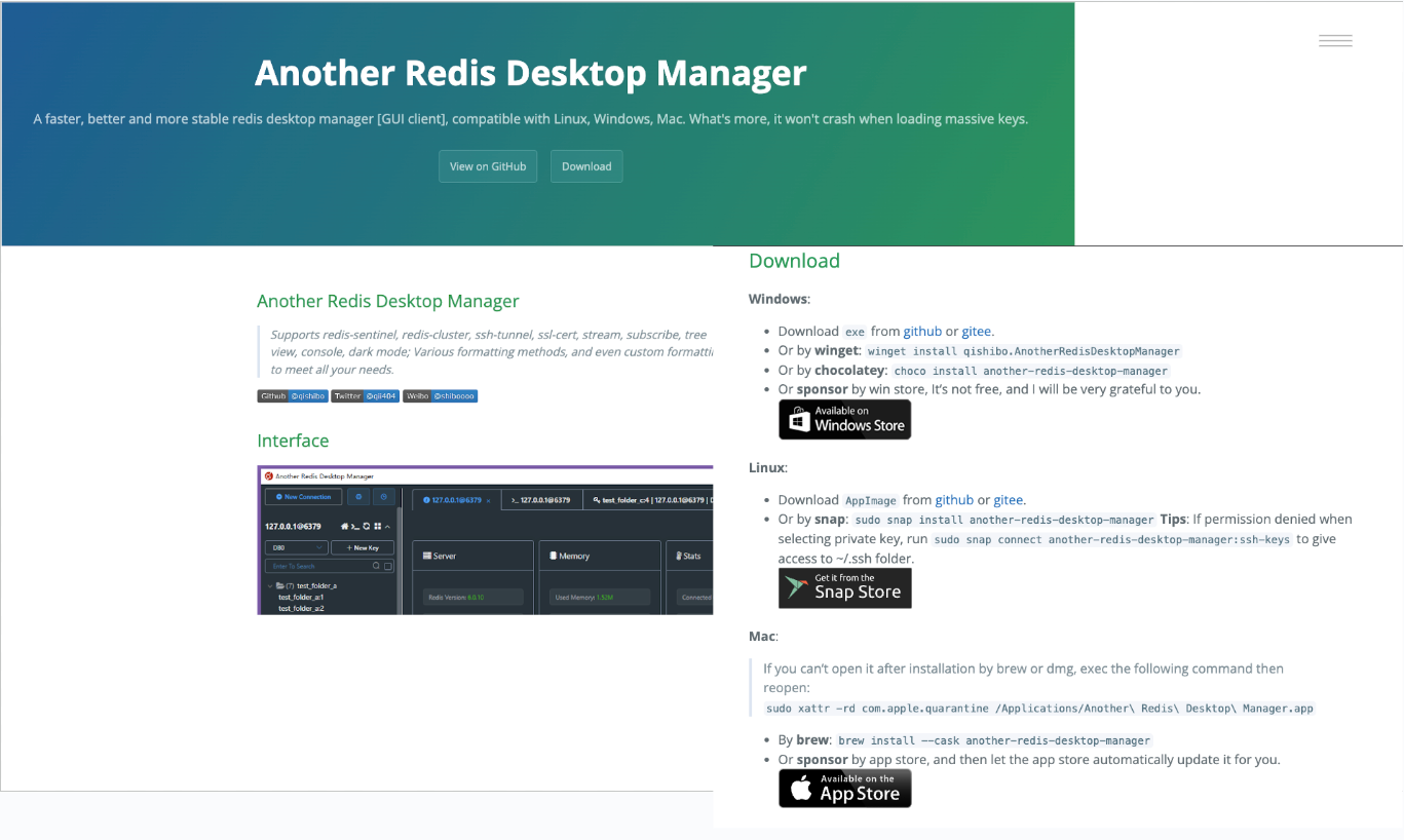 Another Redis Desktop Manager 下載社群版本