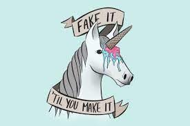 A unicorn (yes, that’s totally not a white horse with an icecream cone on the head)