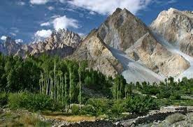Scenic Peak View in Hunza, Pakistan.