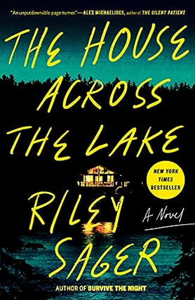 A brightly lit house in the darkness sits between the title and the author. It reflects in the lake water.