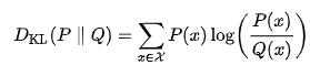 KL Divergence formula