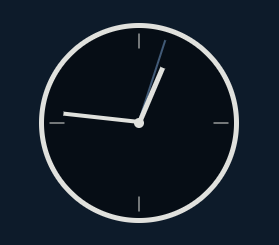 Clock with ReactJS and CSS.