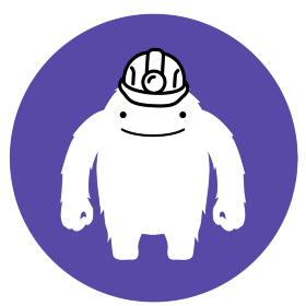 The Terragrunt logo, consisting of a shaggy monster with a friendly expression, wearing a construction helmet