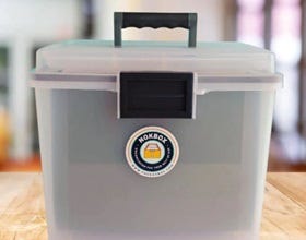 Depending upon the version you choose, the NOKBox includes a container to contain all your files. (Image available on the Internet and included in accordance with Title 17 U.S.C. Section 107.)