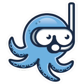 The Snorkel Logo, an octopus wearing a diving mask.
