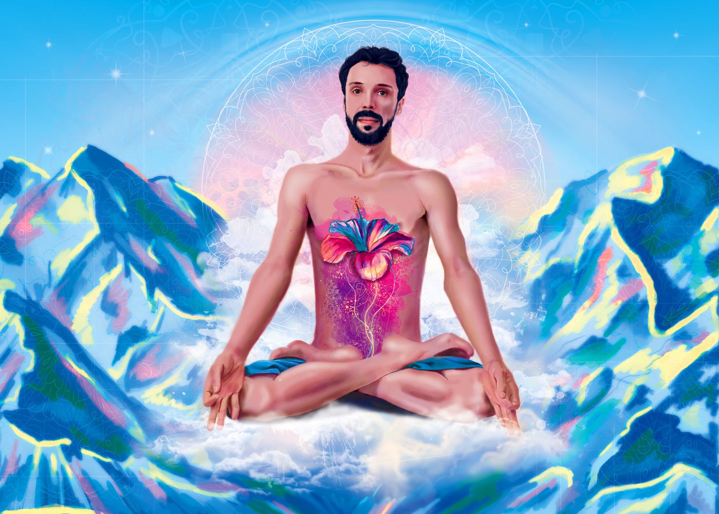 [Source](https://www.behance.net/gallery/41825919/Powerful-Yogi-Meditating-Men)