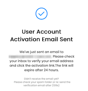 Account Activation Email for Registration Verification