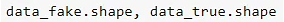 A snippet shows code for confirming the number of Rows and columns in the dataset.