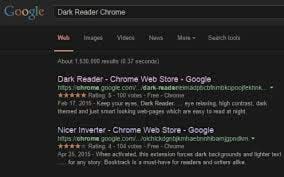 Chrome Web Store and search for “Dark Reader.”