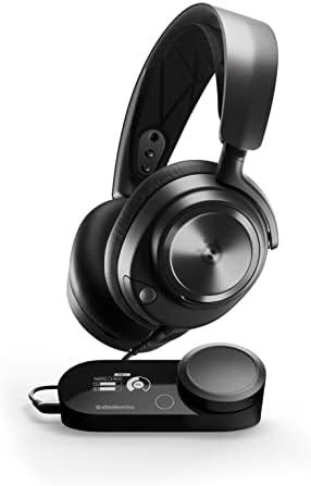 SteelSeries Arctis Nova ProMulti-System Gaming Headset - Premium Hi-Fi Drivers - Hi-Res Audio - 360° Spatial Audio - GameDAC Gen 2 - ESS Sabre Quad-DAC - Stealth Retractable Mic - PC, PS5, PS4, Switch