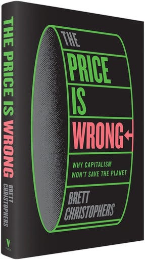 Cover page of the book, Is the Price Wrong by Brett Christophers