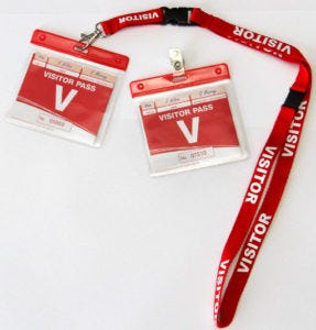 Past Visitor badge