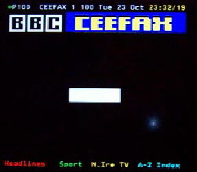 Image of BBC’s Teletext Ceefax page