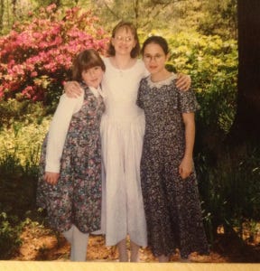 My Confirmation Celebration with Beth and Julie in 1995