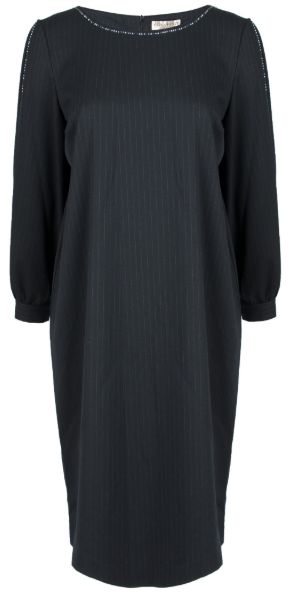 Черное базовое платье ELISA FANTI, арт. 1A310