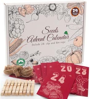 Seeds Advent Calendar contains 24 varieties of seeds