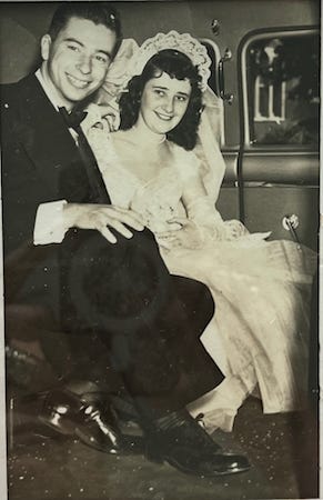 Author’s parents on their wedding day.