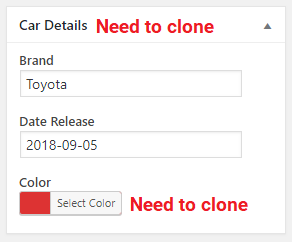 Custom fields and groups need to clone