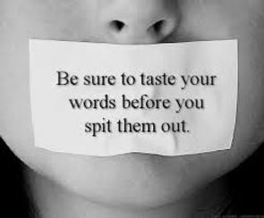 Image result for image hurtful words say no more