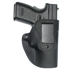 a black leather holster