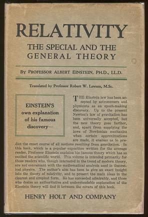 Relativity: The Special and the General Theory