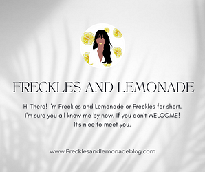 FRECKLES AND LEMONADE BLOG 🍋