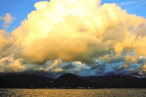 Image: Beth Bader, clouds over Channel Islands, CA