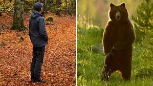 a man and a bear