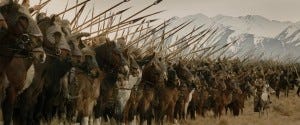 That's a lot of horses. And spears. Wonder what they'll use them for?