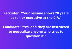 Hilarious HR interview joke