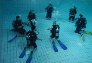 KMC memebers dive into scuba training