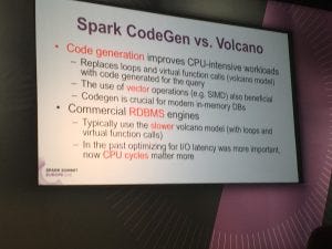 Tungsten CodeGen Spark 2.0