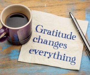 Coffee & A Note ‘Gratitude Changes Everything’