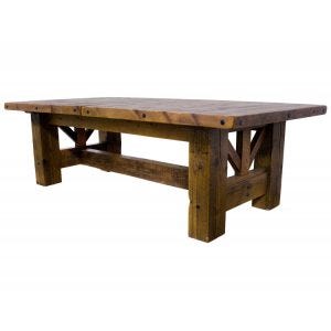 These dining tables were made of reclaimed barnwood materials