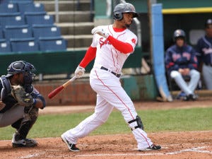 Henry Ramos is has hit safely in 20 of his last 23 games: 35-for-91 (.385)...(Photo by Jillian Souza)