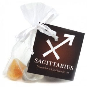 Sagittarius Crystals, Bronzite, Citrine, Black Onyx, Quartz Crystal