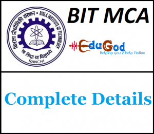 BIT MCA application form, syllabus, pattern, admit card