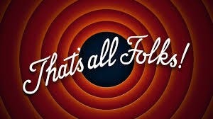 The “That’s all Folks!” image that ends many classic cartoons.