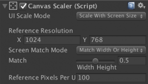 Canvas Scaler Component