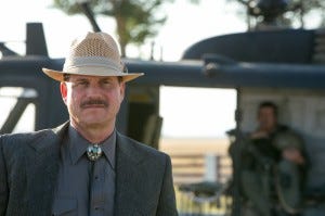 Bill Paxton with a moustache. Yesterday.