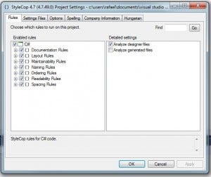 Configurando o StyleCop