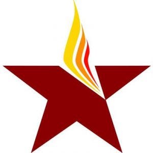 A flaming star - the Gender Justice League logo