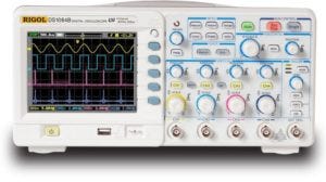 an oscilloscope used for repairing laptops