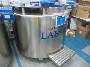 Biobank storage tank