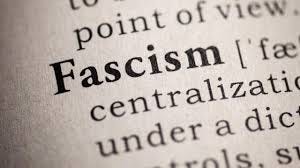 A picture of the word fascism