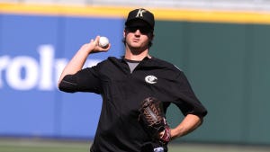 Petricka on Knights Media Day in 2014 at BB&T Ballpark. He was promoted to the White Sox shortly after. 