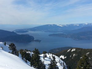 View from Cypress Mountain, March 2013