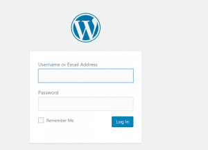 WordPress login
